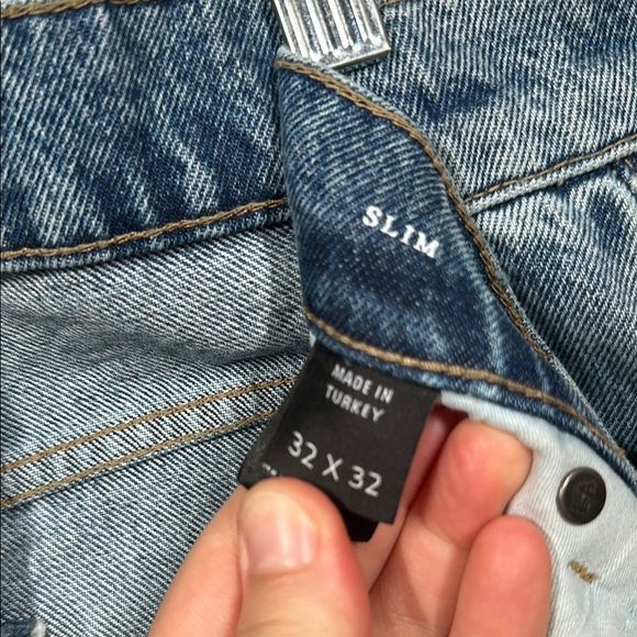 NWT DSTLD Slim 100% Cotton Blue Jeans Men's Size 32 x 32 - Picture 8 of 12